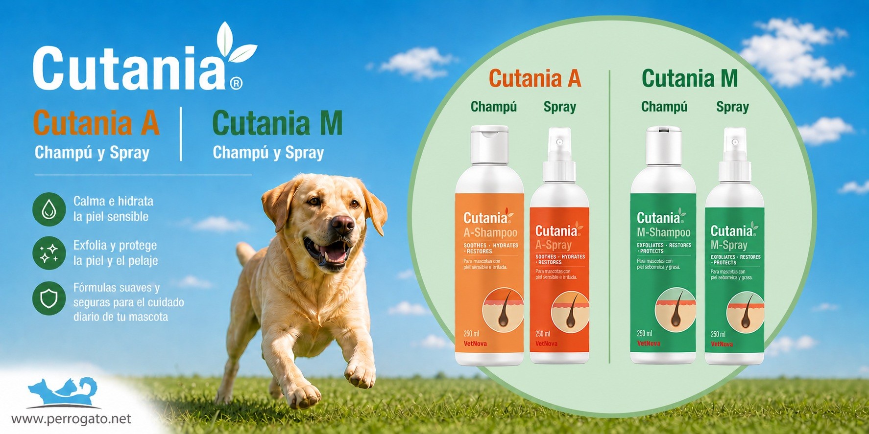 CUTANIA de VETNOVA, Higiene y salud cutanea